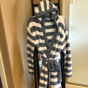CozyChic Striped Hooded Robe